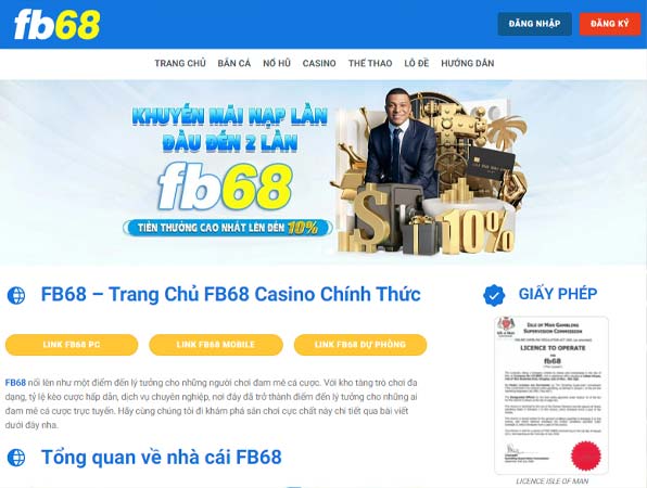 Fb68 - Nhà cái FB68 casino uy tín số 1 Việt Nam